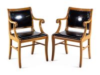 A Pair of Directoire Fruitwood Fauteuils