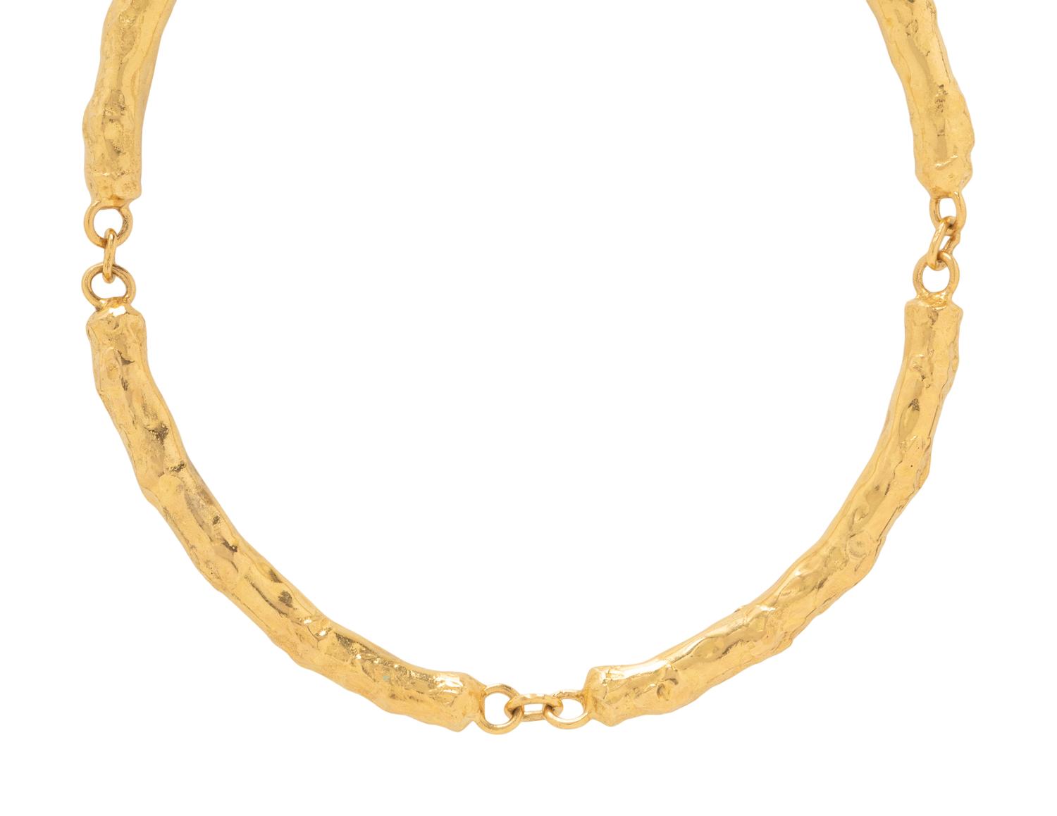JEAN MAHIE, YELLOW GOLD NECKLACE