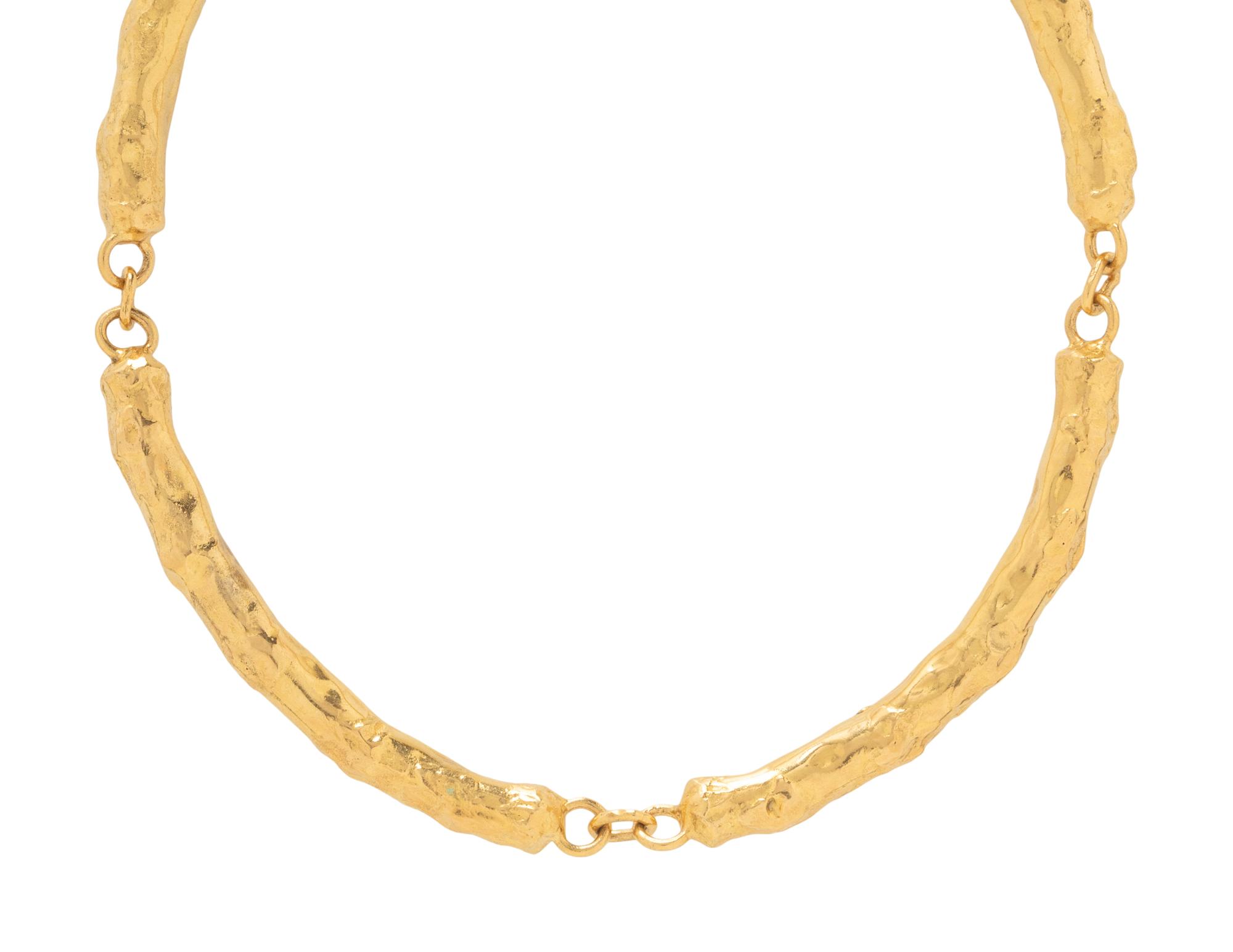 JEAN MAHIE, YELLOW GOLD NECKLACE