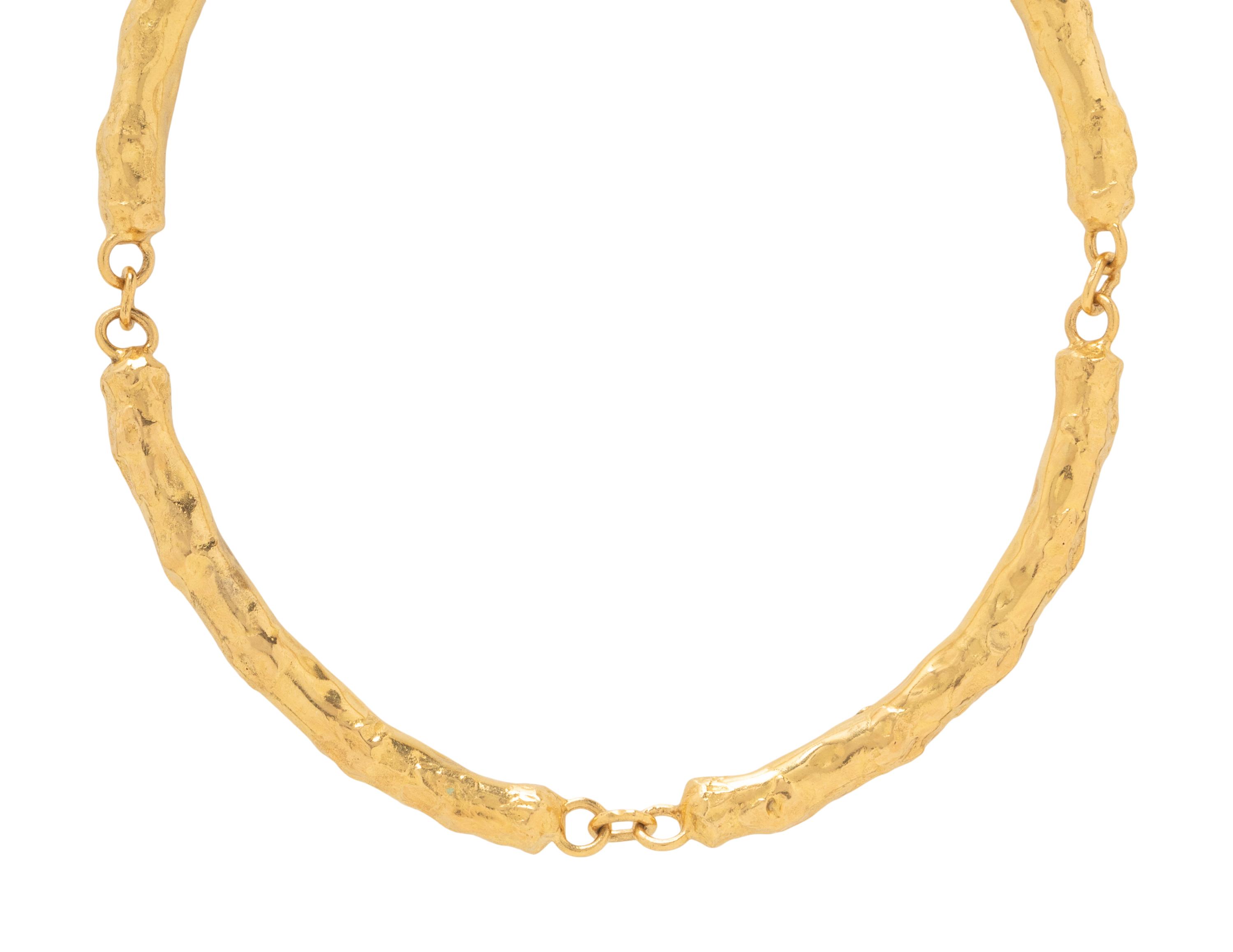JEAN MAHIE, YELLOW GOLD NECKLACE