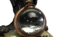 A Waltham 8-Day Paperweight Clock