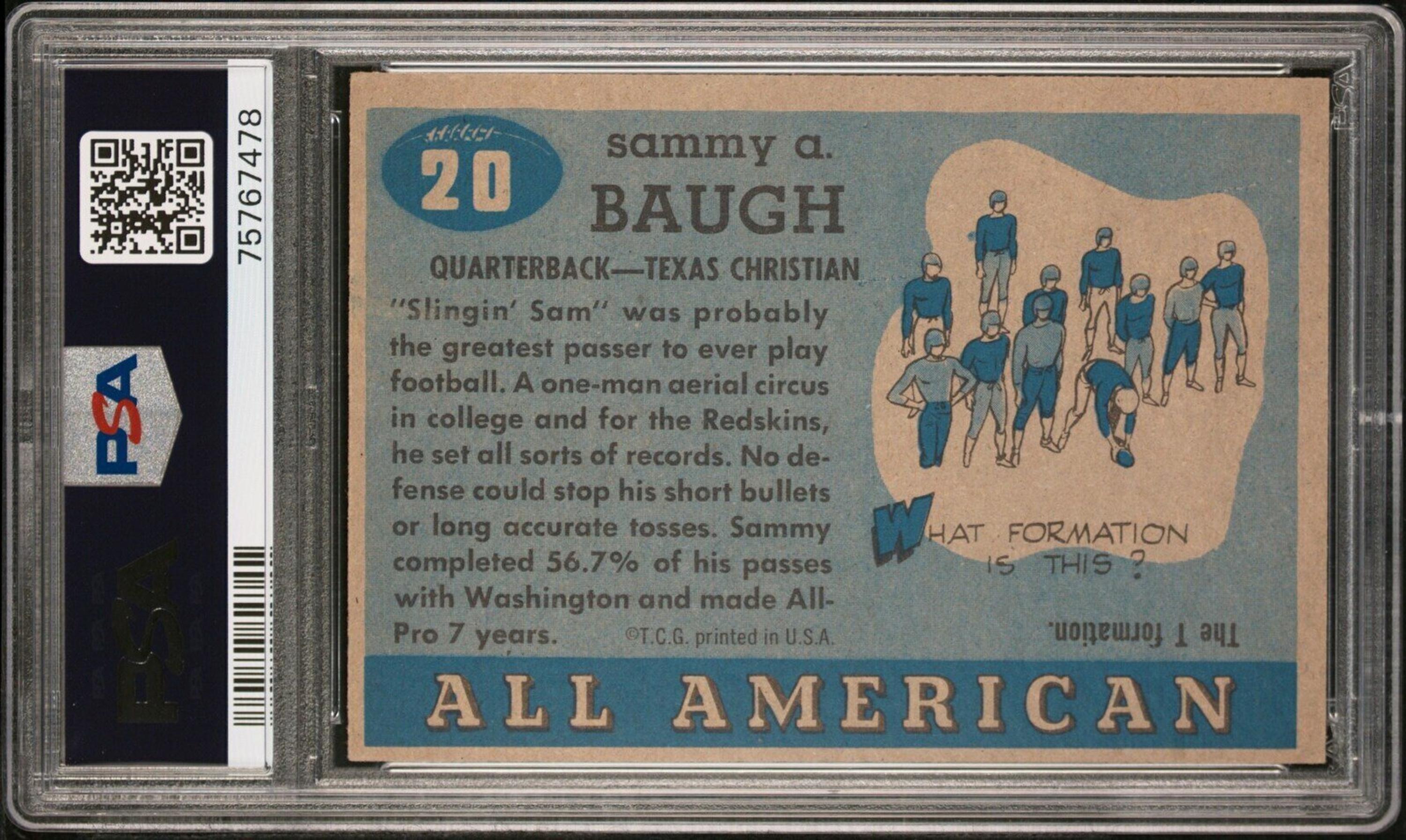 A Group 1955 Topps All American PSA Graded Football Cards,