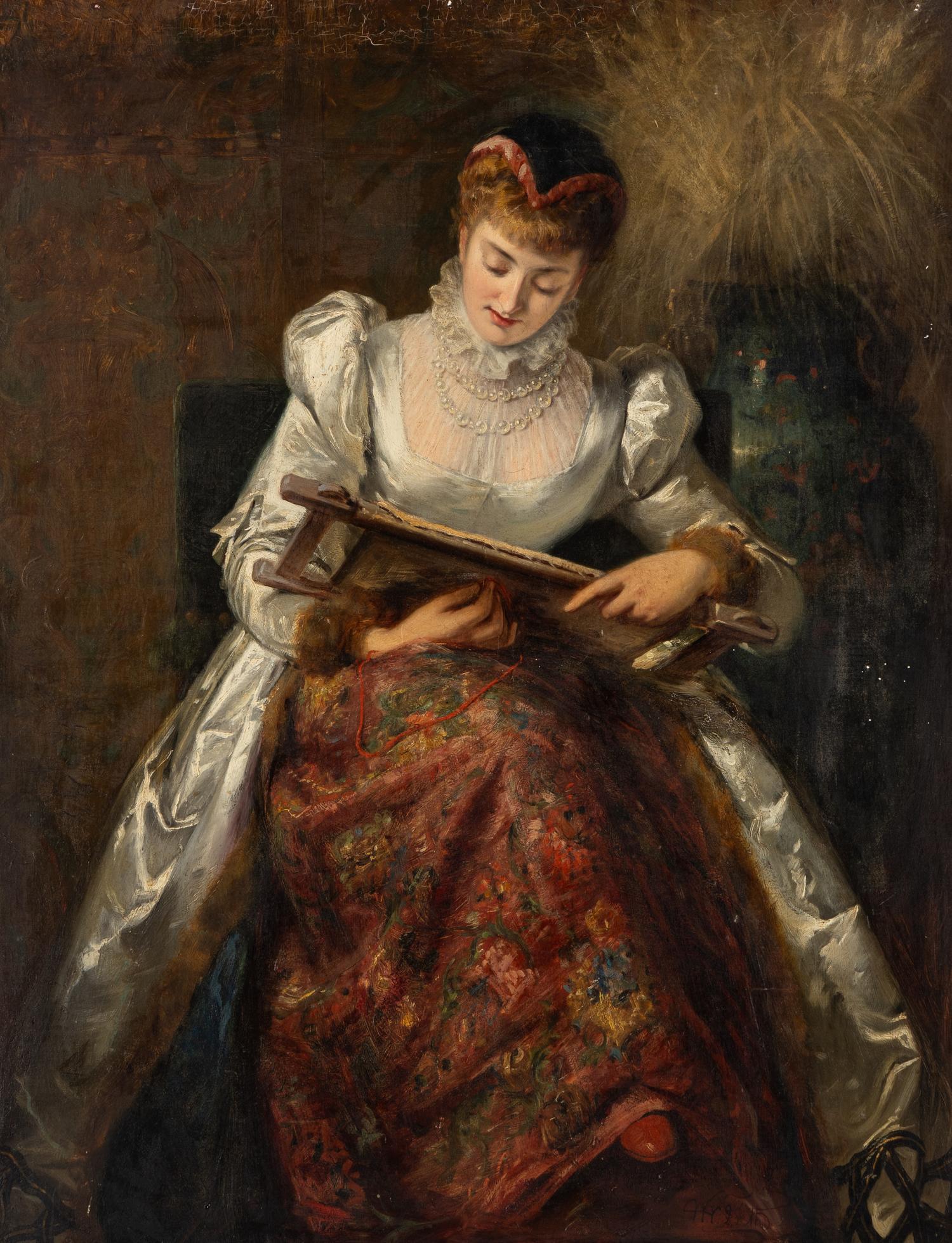 A Lady at her Embroidery