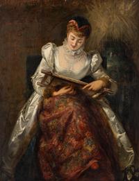 A Lady at her Embroidery