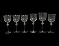 A Lalique Roxane Partial Stemware Service