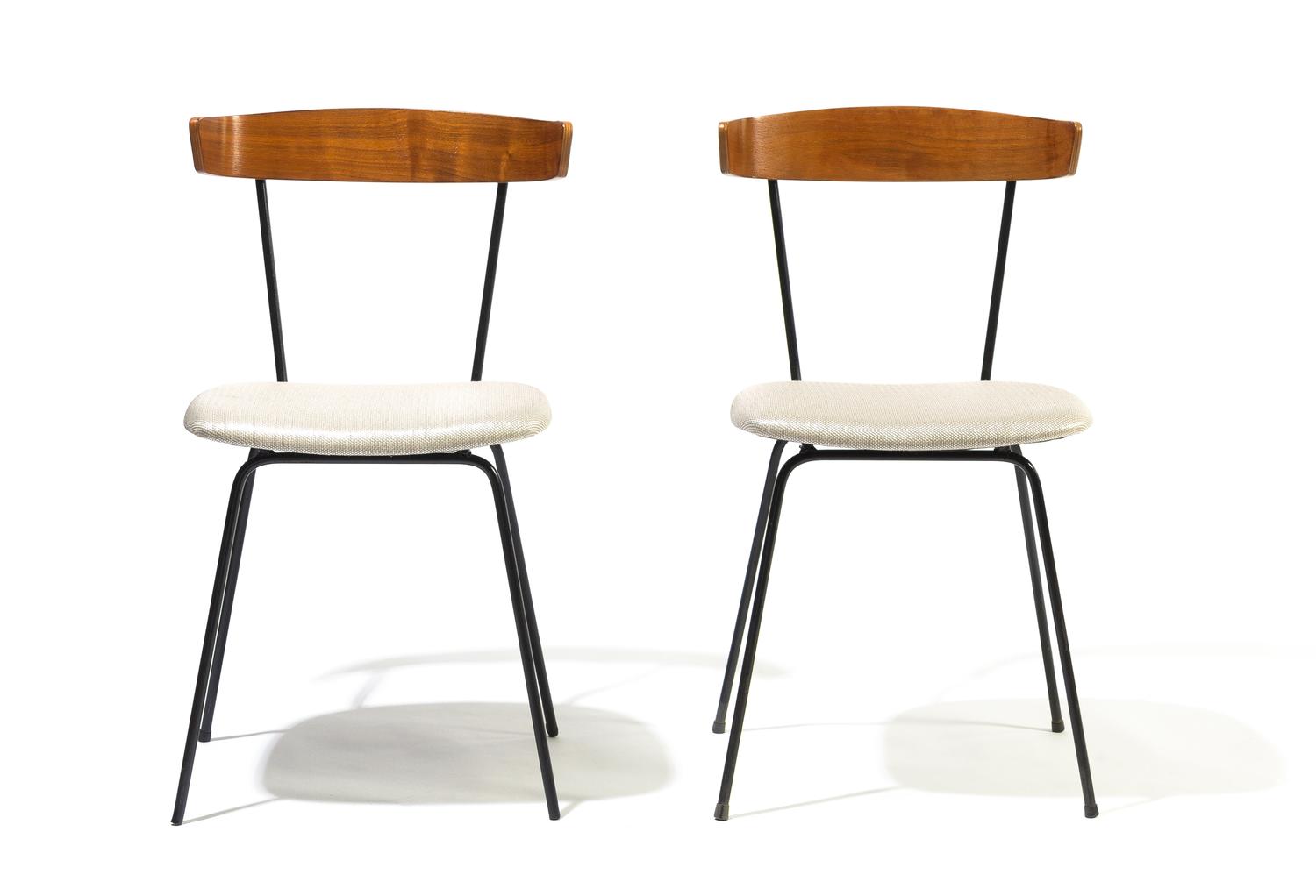 Attributed to Paul McCobb (American, 1917-1969), 1960s, a pair of occasional side chairs