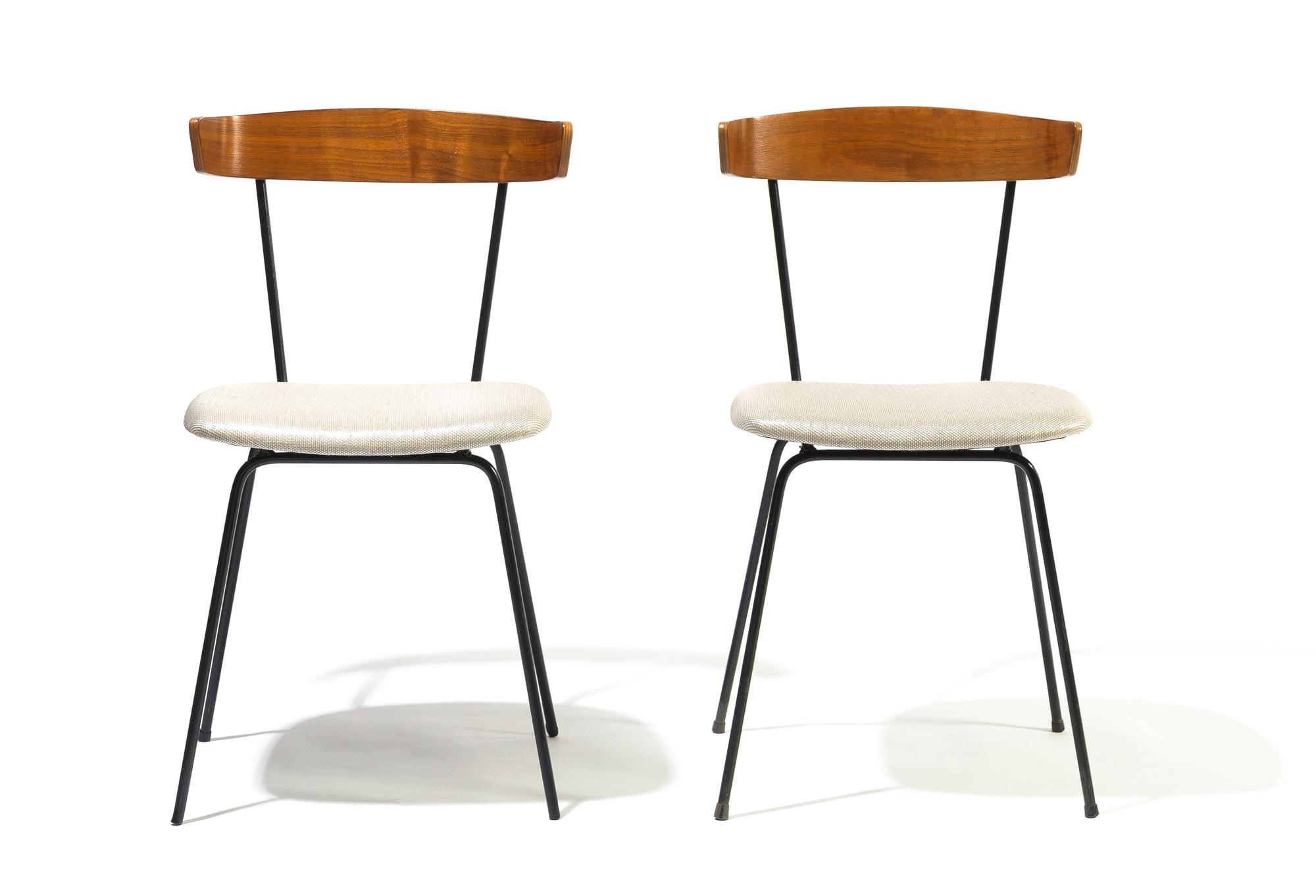 Attributed to Paul McCobb (American, 1917-1969), 1960s, a pair of occasional side chairs