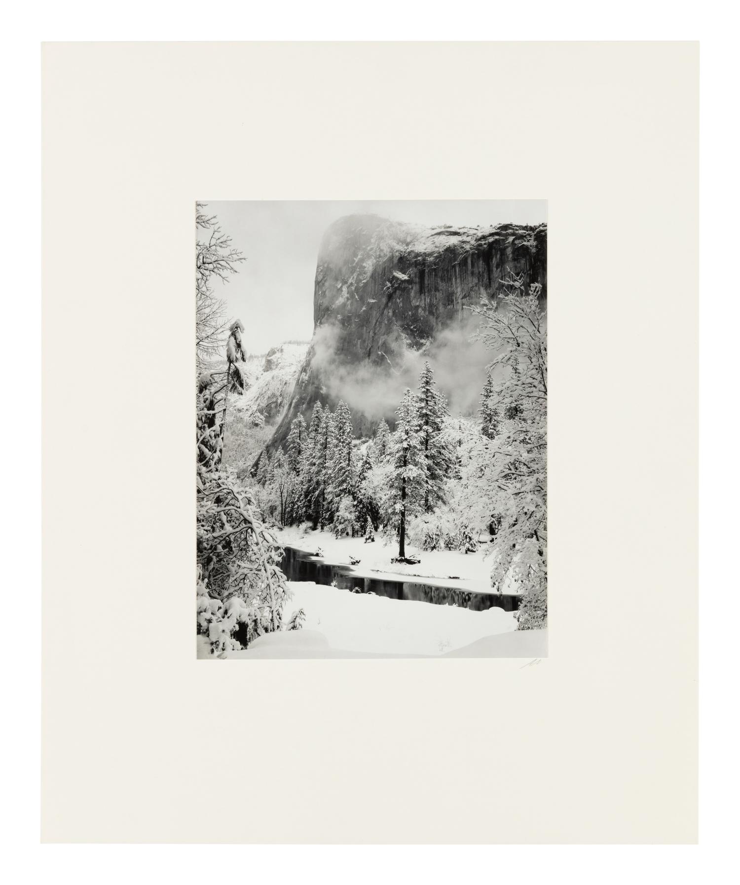Ansel Adams (1902-1984) El Capitan, Winter, Yosemite National Park, 1948