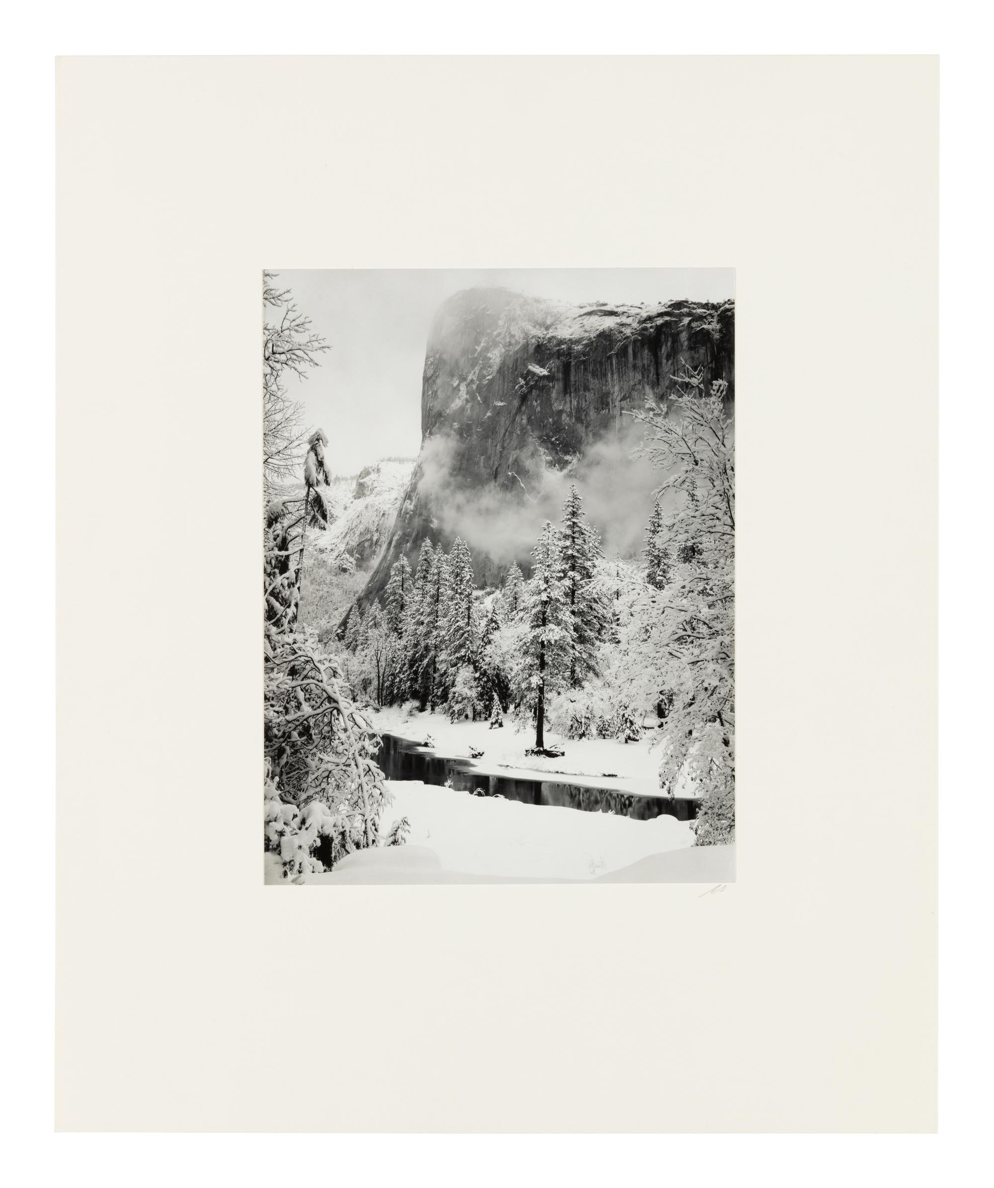Ansel Adams (1902-1984) El Capitan, Winter, Yosemite National Park, 1948