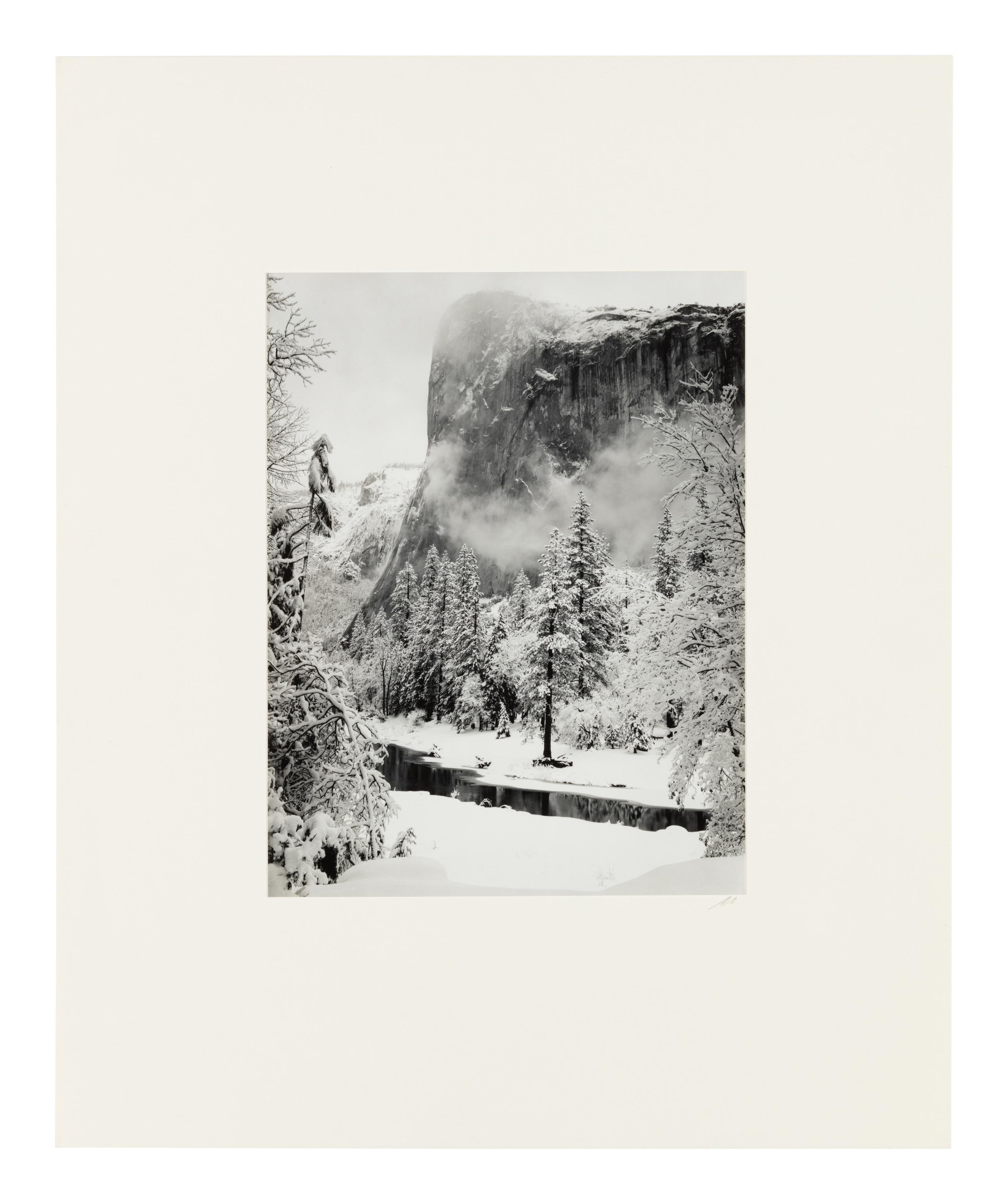 Ansel Adams (1902-1984) El Capitan, Winter, Yosemite National Park, 1948