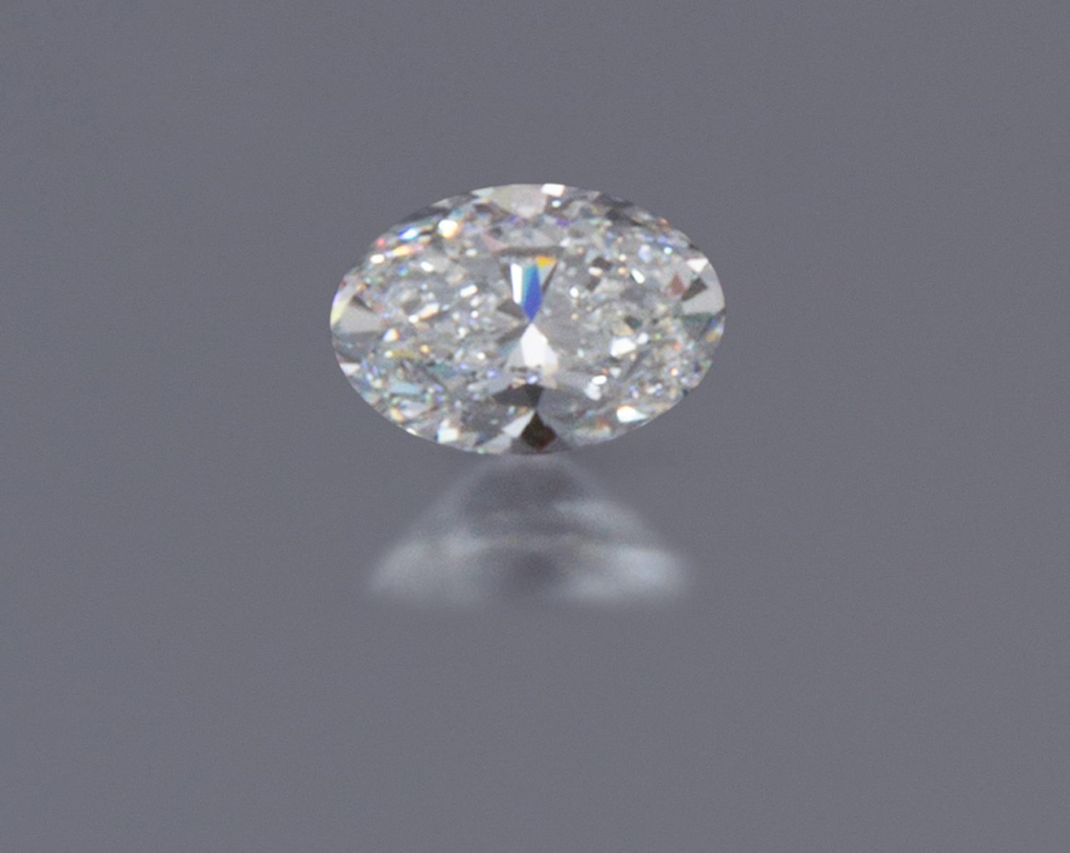A 2.11 Carat Oval Brilliant Cut Diamond,