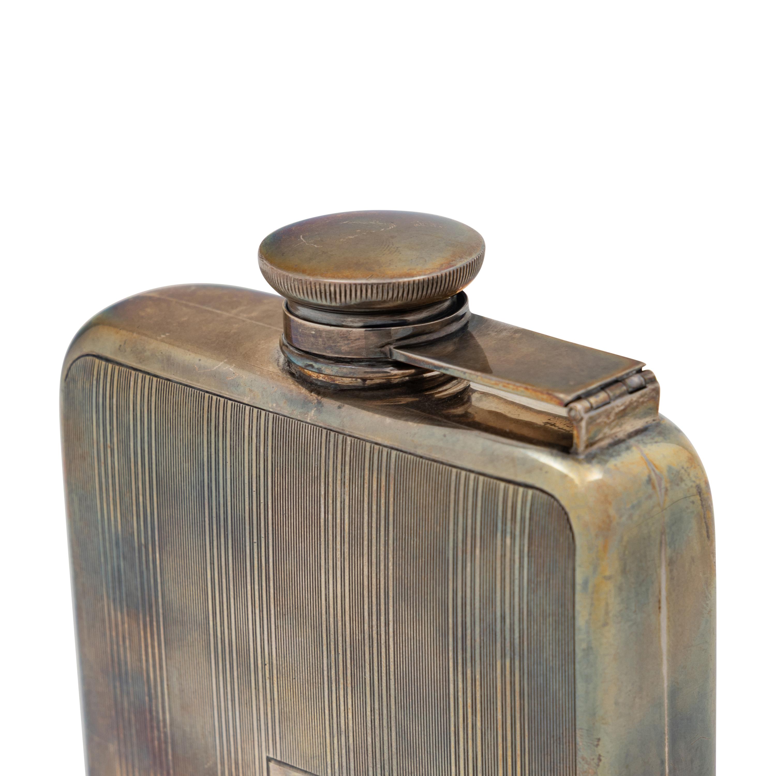 An American Silver Flask