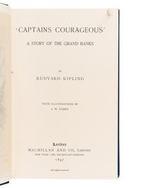 KIPLING, Rudyard (1865-1936). Captains Courageous. London: MacMillan & Company, 1897.