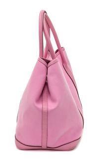 A Hermes Sakura Pink Canvas and Leather Garden Party GM Tote Bag, 14" x 10" x 6.5".