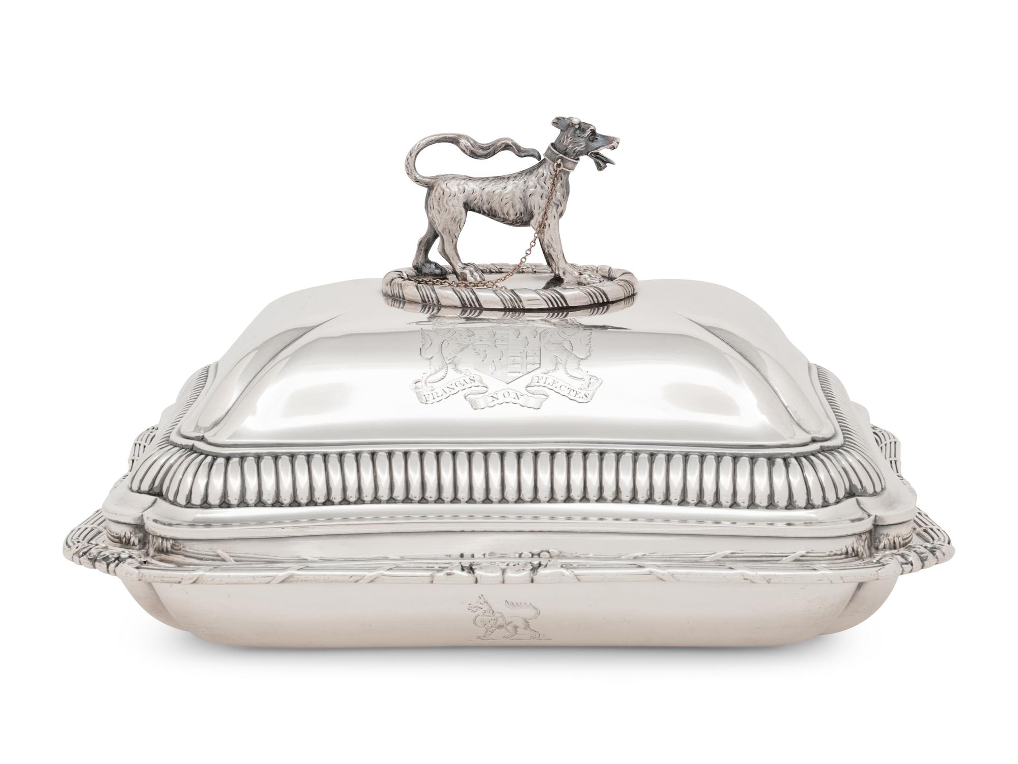 A George III Silver Covered Entrée Dish of Ducal Interest