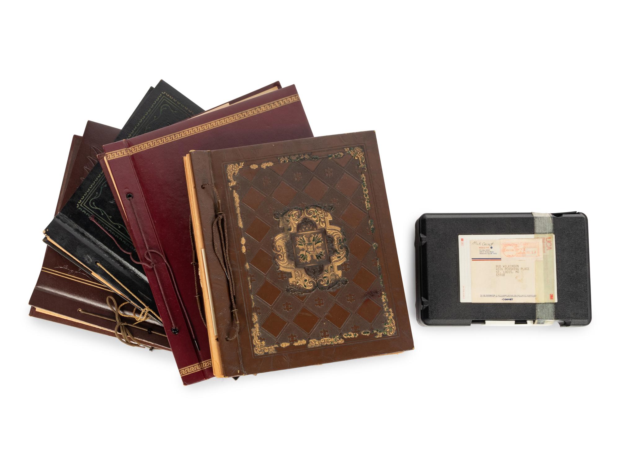 A Group of Four Career Scrapbooks and a KOCO TV Videotape from The Collection of Hall of Fame Oklahoma Football Coach Bud Wilkinson,