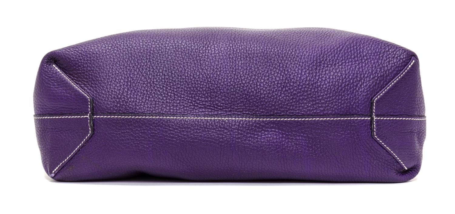 An Hermes Bleu/Violet 45cm Taurillon Clemence Double Sens Tote, 17.5" x 15.5" x 5".