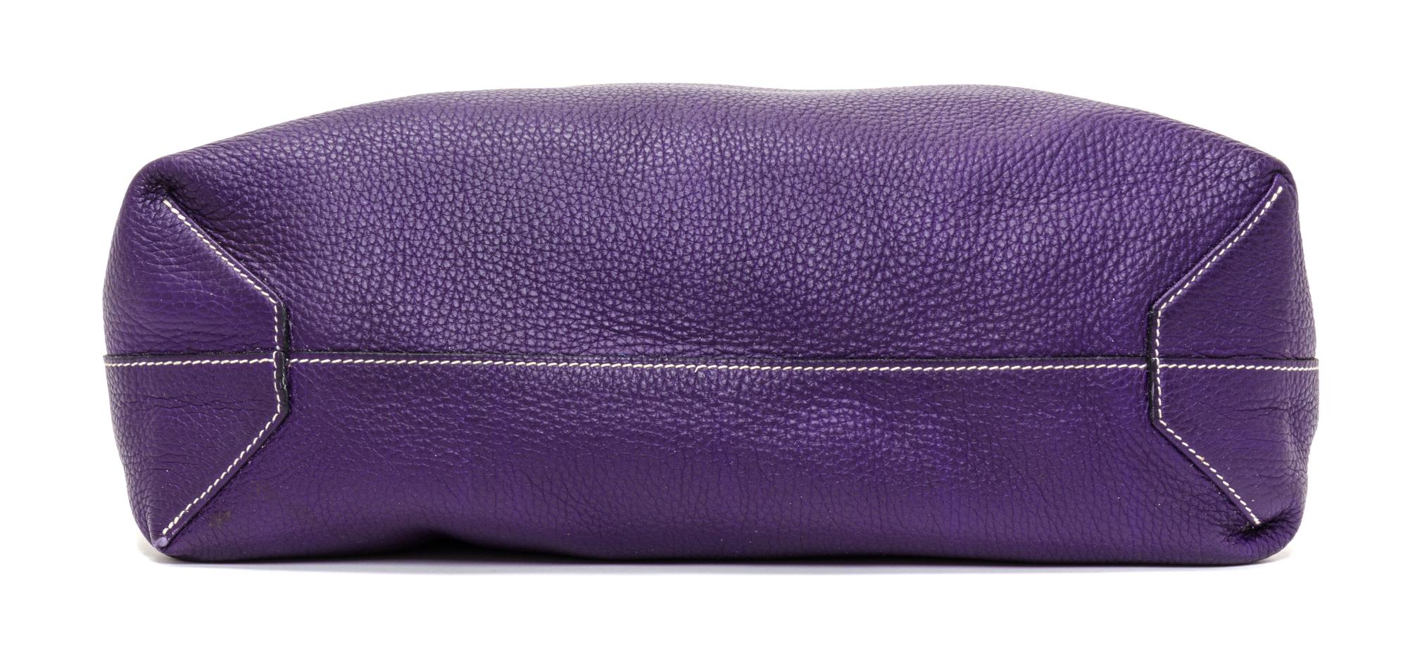 An Hermes Bleu/Violet 45cm Taurillon Clemence Double Sens Tote, 17.5" x 15.5" x 5".