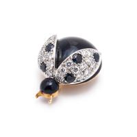 CELLINO, SAPPHIRE, DIAMOND AND ENAMEL BEETLE BROOCH