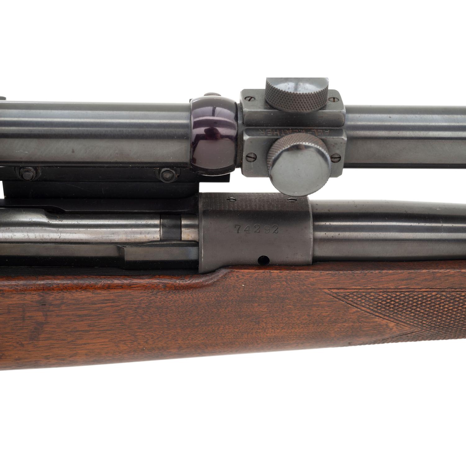 **Pre-64 Transitional Winchester Model 70 with Lyman Alaskan Scope and Griffin & Howe Side Mount