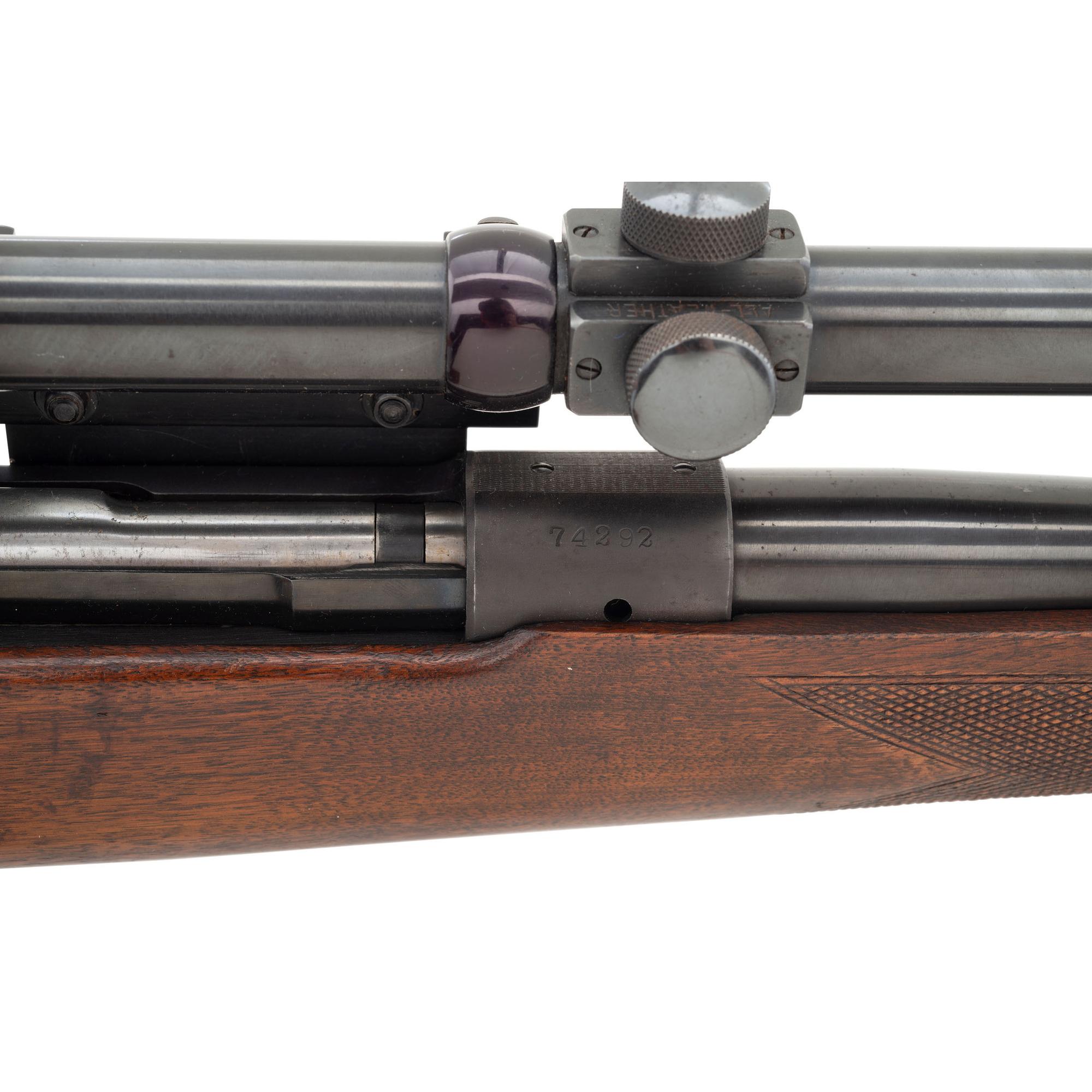 **Pre-64 Transitional Winchester Model 70 with Lyman Alaskan Scope and Griffin & Howe Side Mount
