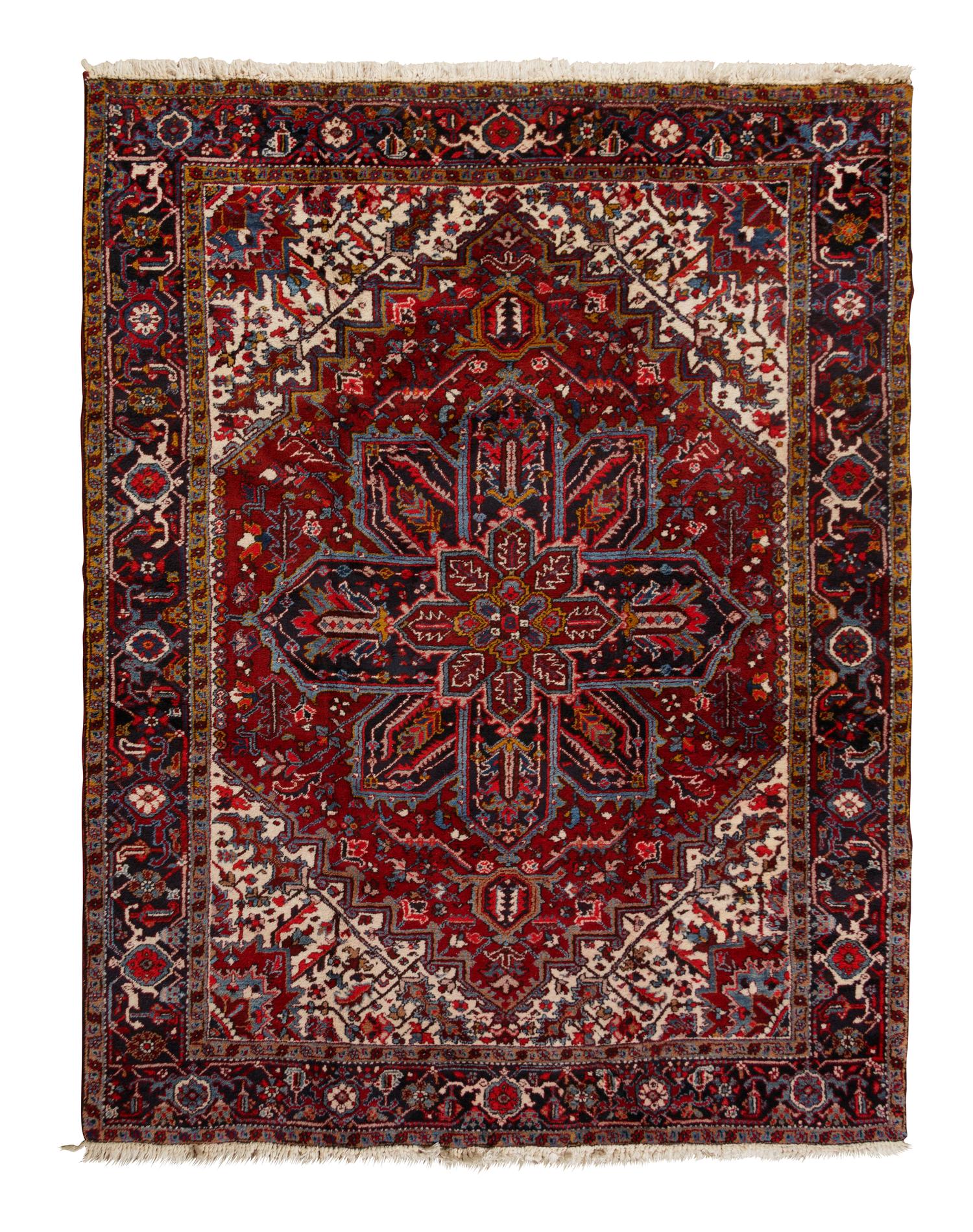 A Heriz Wool Rug