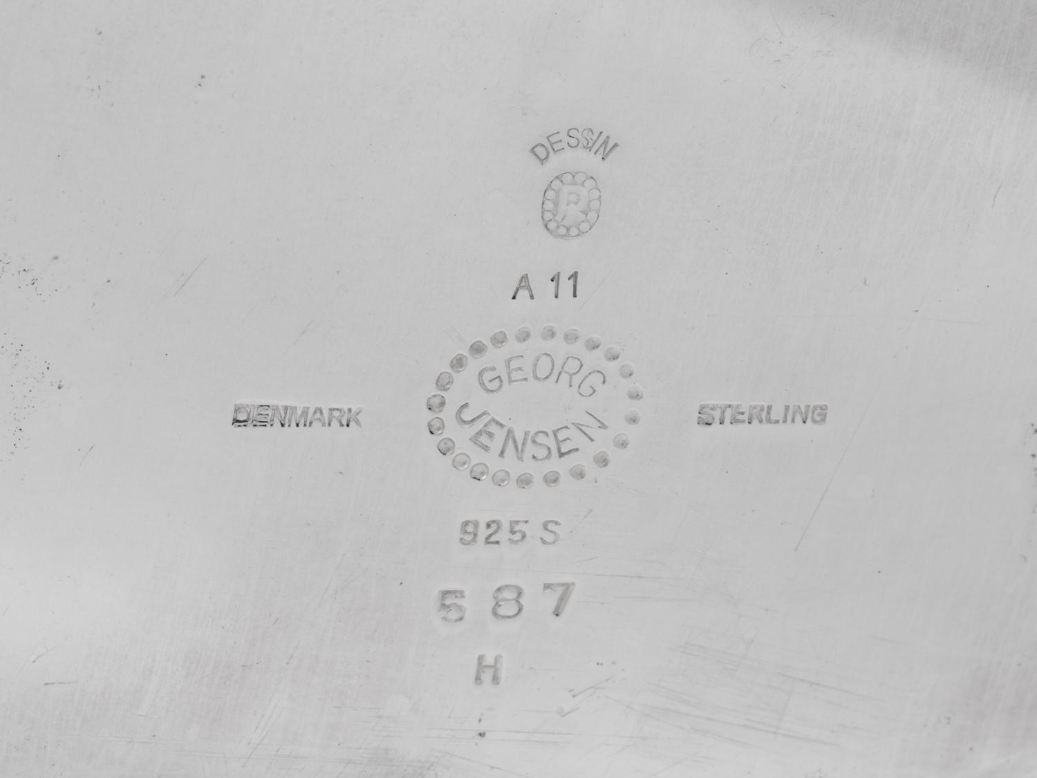 A Johan Rohde for Georg Jensen Silver Charger