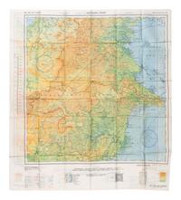[ARMY AIR FORCE]. A group of World War II escape charts, all printed in Washington, D. C. on synthetic silk cloth, comprising: