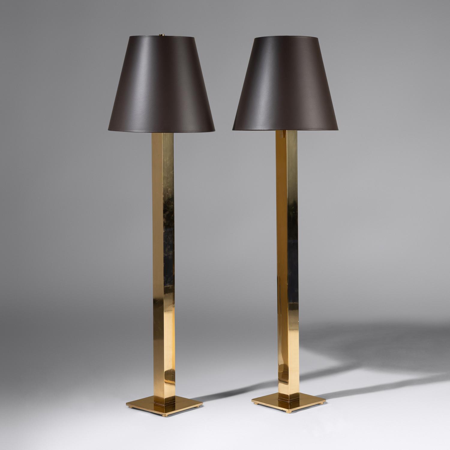Pair of floor lamps