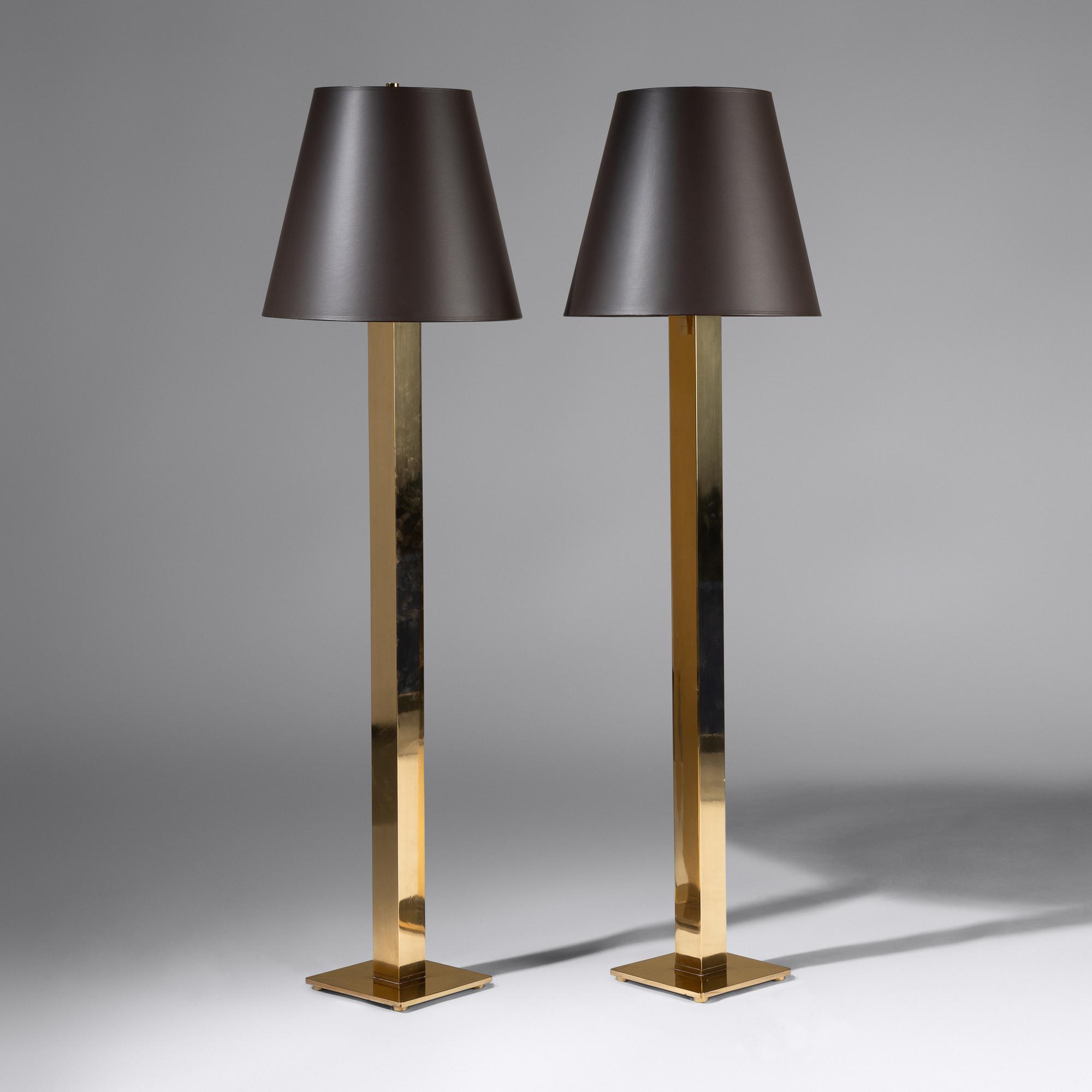 Pair of floor lamps