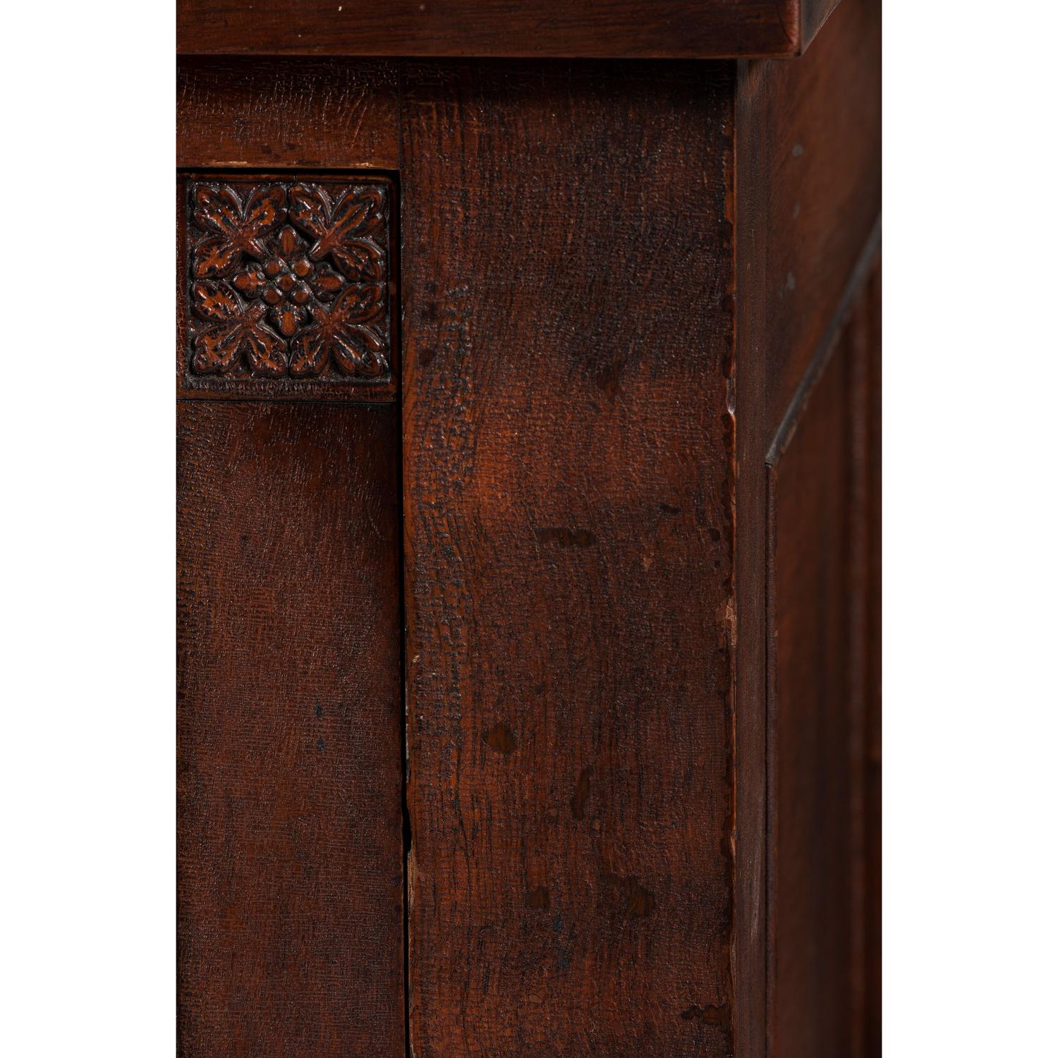 A Walnut and Curly Maple Desk and Bookcase by Jacob Werrey (1838-1893)