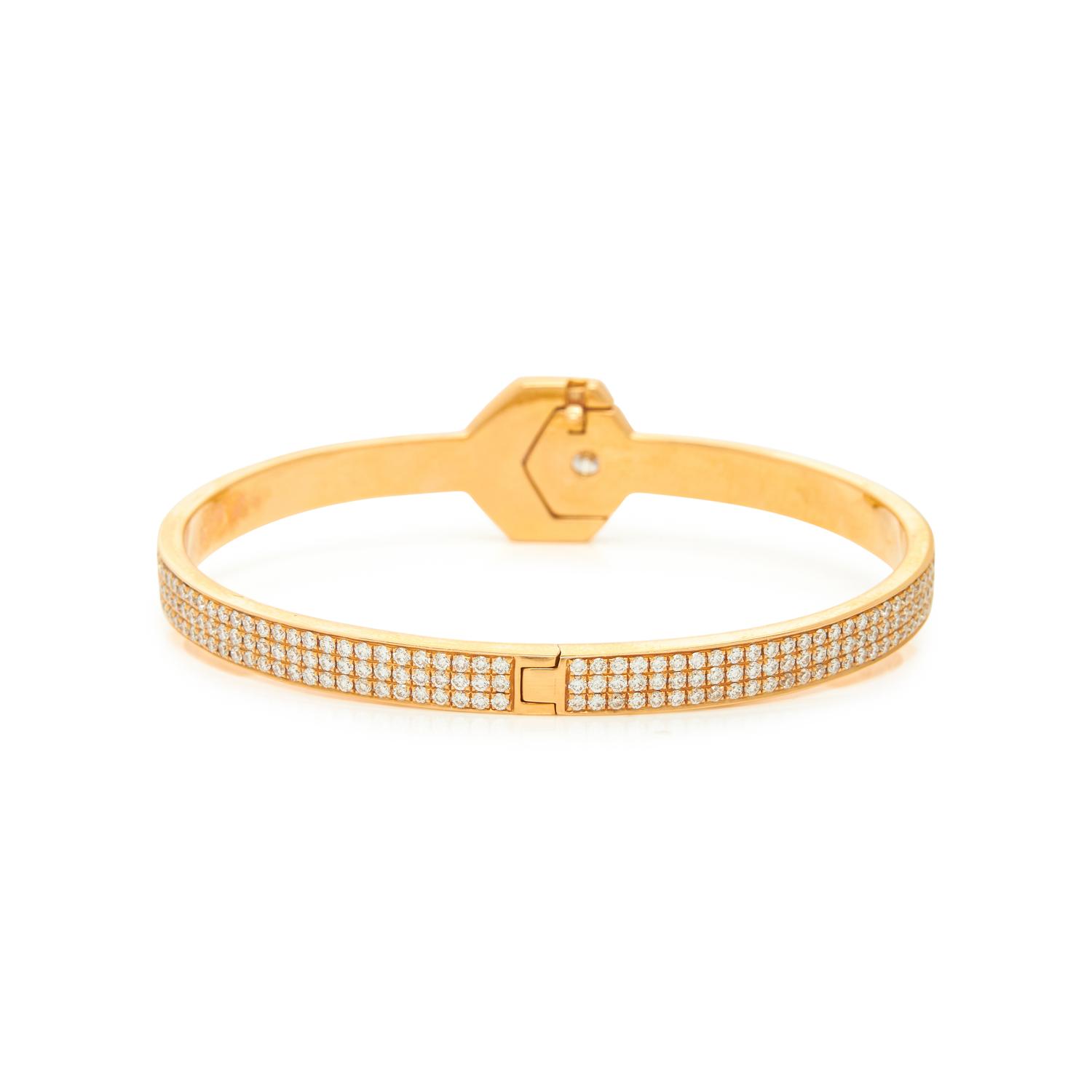 ANITA KO, ROSE GOLD AND DIAMOND 'SCREW YOU' BRACELET