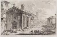 Giovanni Battista Piranesi, (Italian, 1720-1778), Veduta del Tempio della Fortuna Virile (from Vedute di Roma ), c. 1758