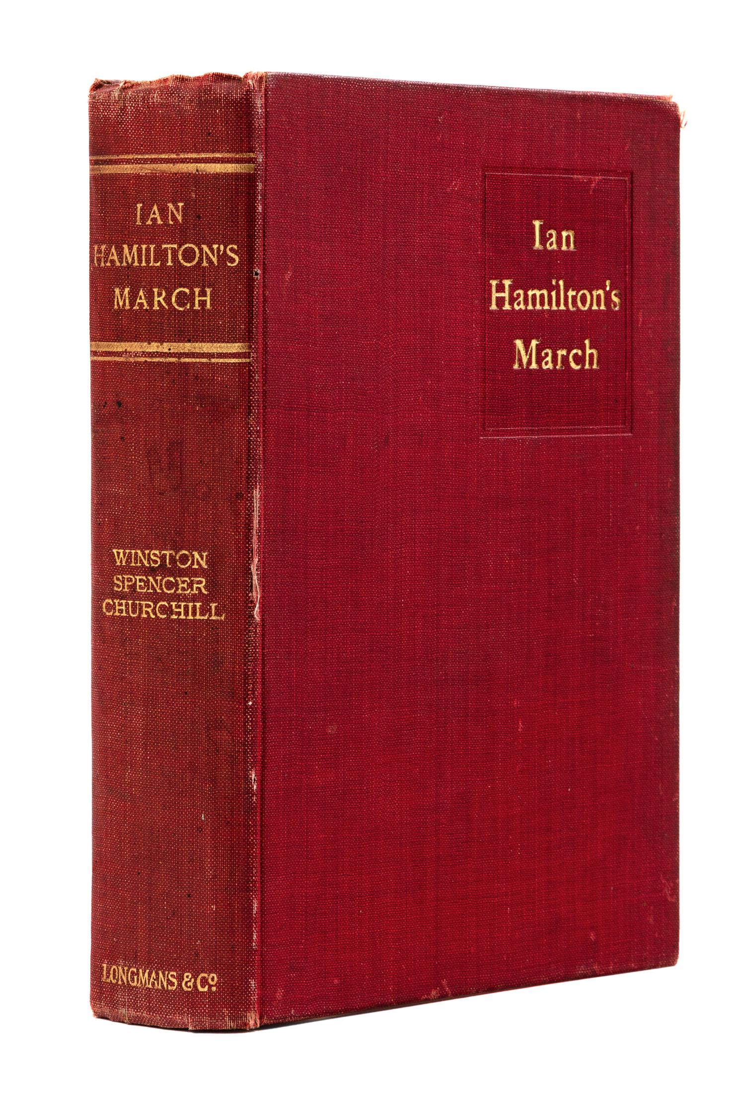 CHURCHILL, Winston Spencer (1874-1965). Ian Hamilton’s March. London, New York, and Bombay: Longmans, Green, and Co., 1900.