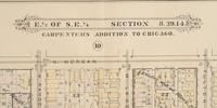 A group of 5 maps of Chicago streets, comprising: