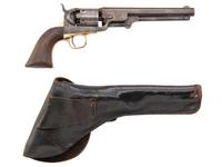 Colt Model 1851 Navy Revolver with Reproduction Holster