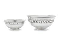 Two Arts & Crafts Silver Footed Bowls