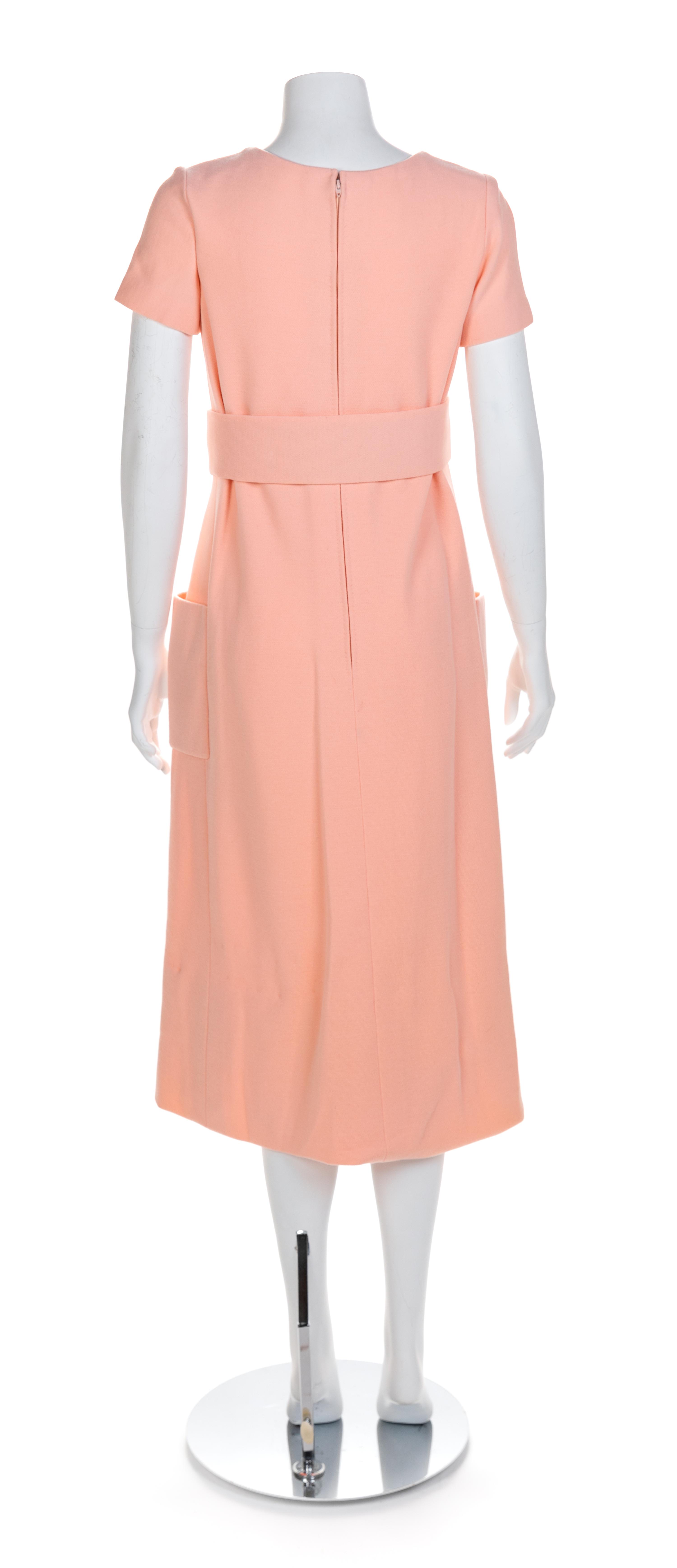 Norman Norell (Unlabeled) Pink Dress, 1960s