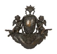 A French Patinated Bronze Architectural Ornament