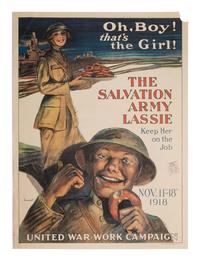 [WWI]. 6 posters promoting the United War Work Campaign. Ca 1918. [ With ]: Salvation Army poster.