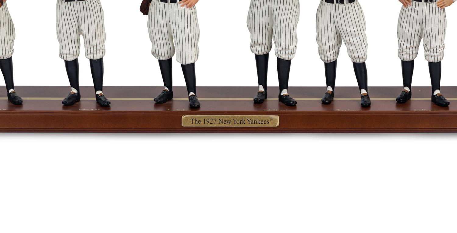 A 1927 New York Yankees Danbury Mint Figure Display