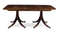 A George III Mahogany Extension Table Height 29 1/2 x width 70 x depth 35 inches (closed). — 19TH CENTURY