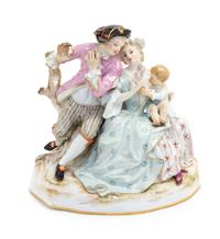 A Meissen Porcelain Figural Group Height 5 3/4 inches. — LATE 19TH/EARLY 20TH CENTURY