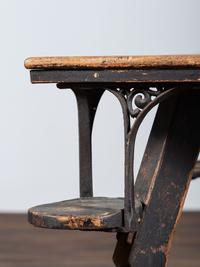 A Country Painted and Turned Iron-Mounted Saloon Poker Table