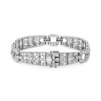 ART DECO, PLATINUM AND DIAMOND BRACELET