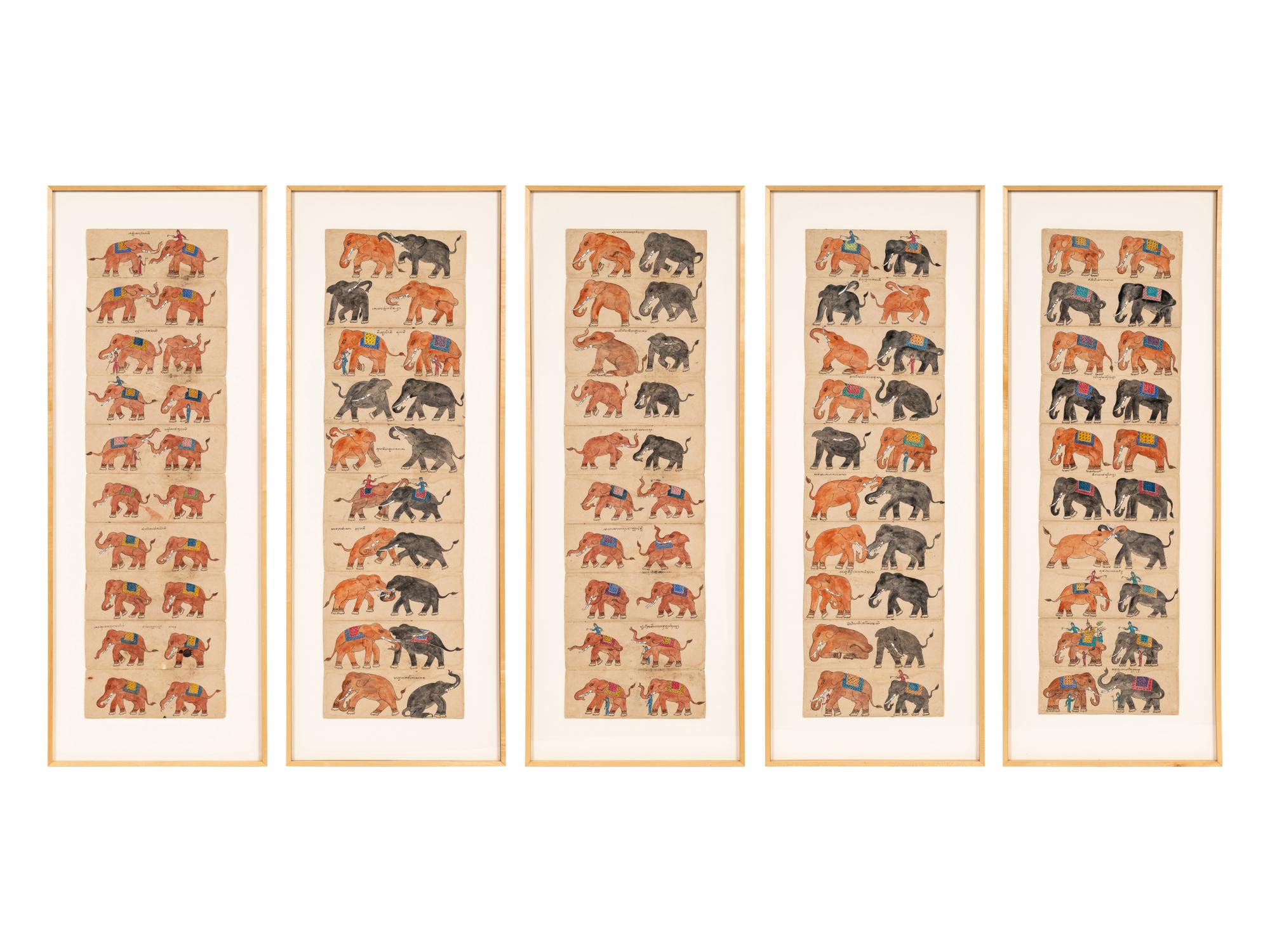 Five Thai Illustrated Manuscripts