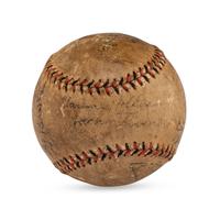 A 1931 St. Louis Browns Team Signed Autograph Baseball Featuring Benny Bengough (Beckett Authenication Services)