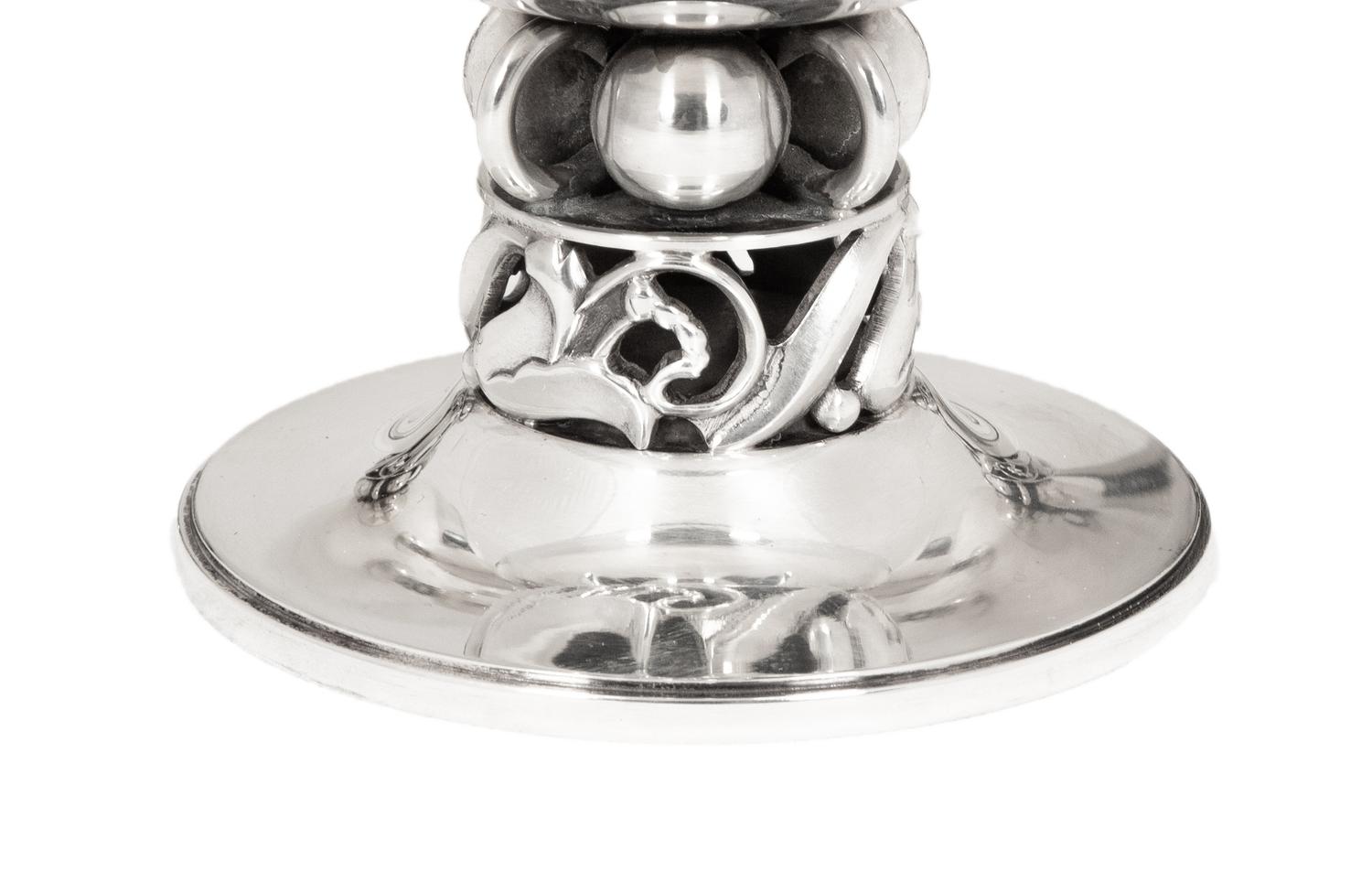 An American Silver Set of Eight Jensen Style Sherbets