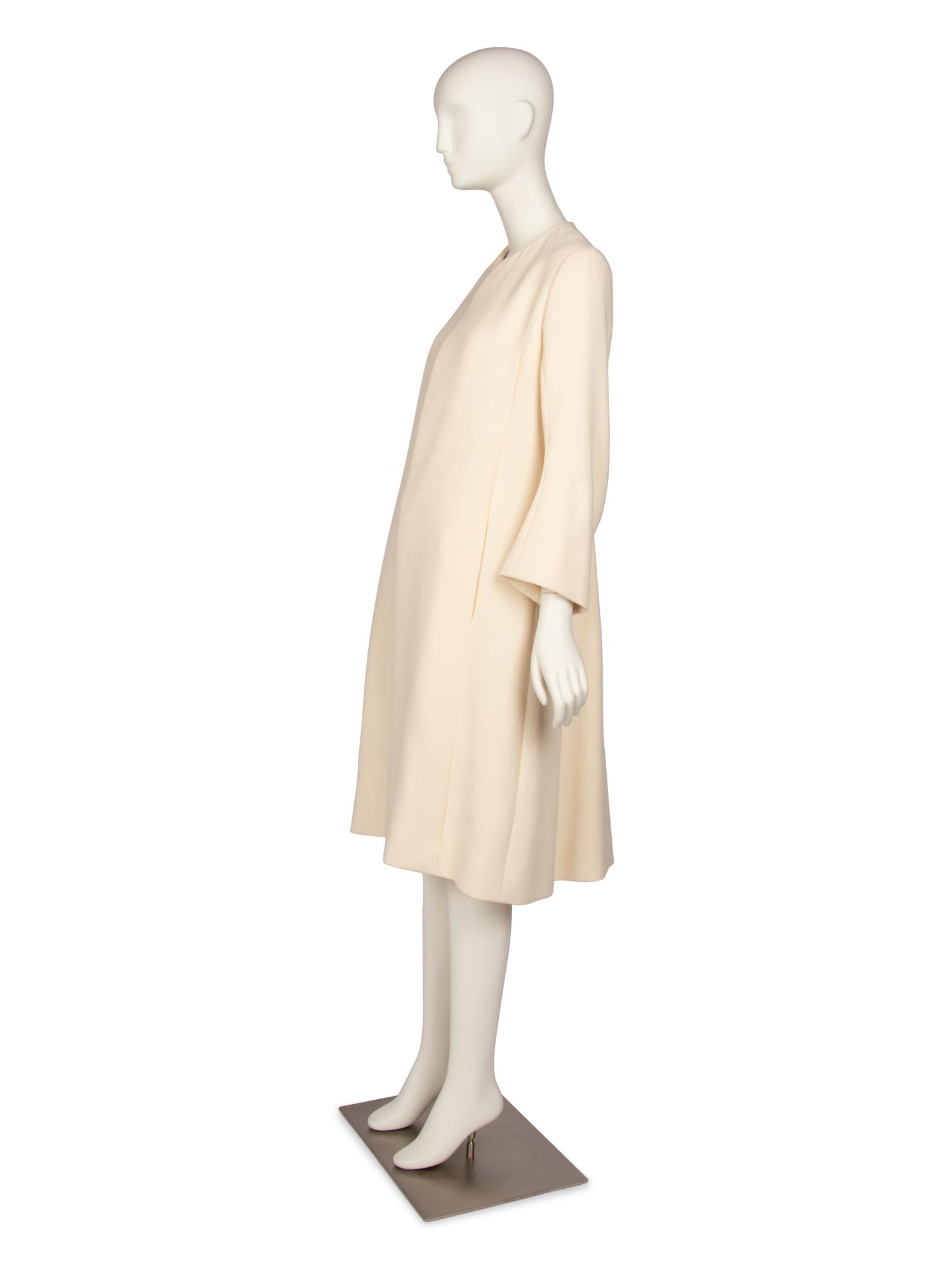 Christian Dior Haute Couture Cream Wool Coat, Autumn/Winter 2014