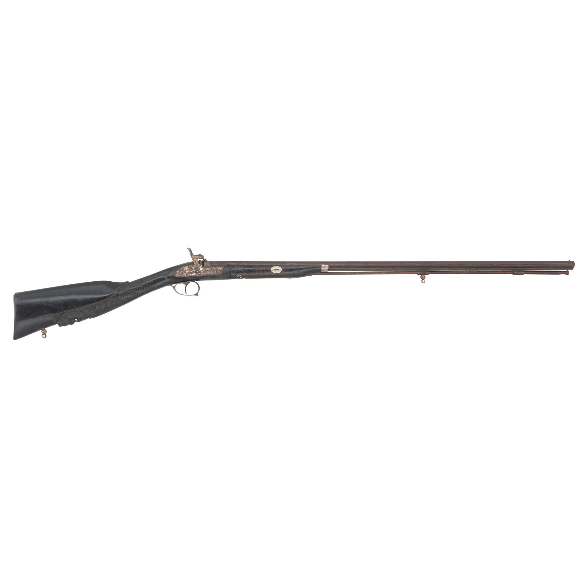 Casa LaPort Percussion Shotgun with Carved Stock